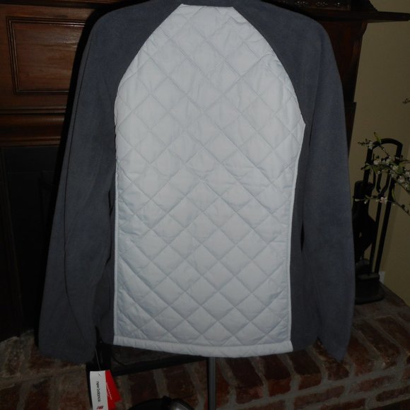 NWT grey New Balance micro fleece jacket, Large - Picture 9 of 13